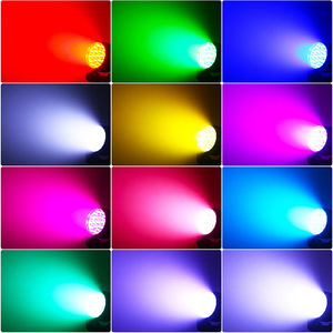 Luz Móvil Limin de 19 LED, Enfocable, con Cambio de Color, Iluminación para Escenarios, Uso en Interiores, Bodas - Product Image 5