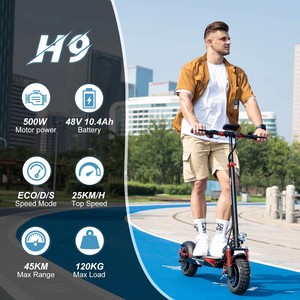 Livraison gratuite depuis l'entrepôt européen - <span class=keywords><strong>Trottinette</strong></span> électrique H9 pour adultes, autonomie de 45 km, 46 V, 800 W, pliable - Product Image 1