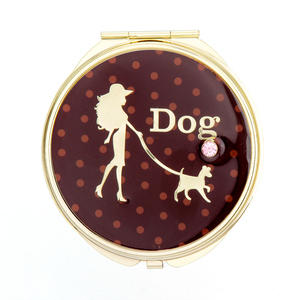 Gương Trang Sức Tinh Thể Dính 7Cm Gương Epoxy Tròn Cá Nhân Mạ Vàng Nhạt Gương Bỏ Túi - Product Image 5