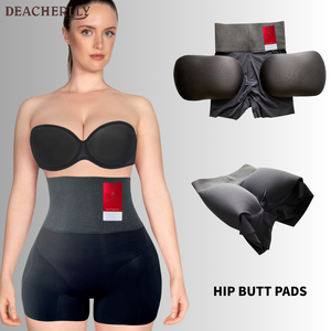 <span class=keywords><strong>Short</strong></span> sculptant 3 en 1 avec bande de maintien de la taille, soutien dorsal, rehausseur de hanches et de fesses, rembourrage - Product Image 1