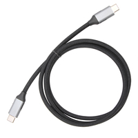 Kabel Data Transfer Ponsel VCOM USB 480Mbps 100W USB Type C ke C 1 Meter Kabel Pengisian Cepat