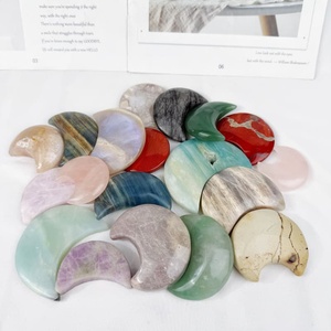 Cristalli Curativi all'Ingrosso, Artigianato in Diaspro Dalmatino Lucidato, Pietra <span class=keywords><strong>Arcobaleno</strong></span> <span class=keywords><strong>Luna</strong></span> Blu per Decorazione - Product Image 3