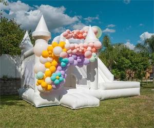 <span class=keywords><strong>Castillo</strong></span> Inflable Comercial para Bodas, <span class=keywords><strong>Castillo</strong></span> <span class=keywords><strong>de</strong></span> Brinco <span class=keywords><strong>de</strong></span> PVC, Casa <span class=keywords><strong>de</strong></span> Brinco Inflable Blanca con Piscina <span class=keywords><strong>de</strong></span> Pelotas - Product Image 2