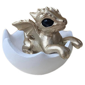 New Exquisite Religious Fairy Hatching Eggshell Dragon Resin Figurine Eco-Friendly Home Desk <b>Ornament</b> - Product Image 6