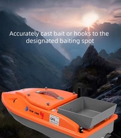 Bateau à appâts télécommandé Yuerlang Chengfeng 12V en plastique à double moteur avec GPS, capacité de charge de 6 kg, vitesse maximale de 8,0 mph, retour automatique par onde