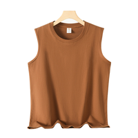 Débardeur ample vintage pour homme en coton 100% respirant avec trous, idéal pour la musculation, la gym et le sport