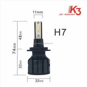 Faro Delantero para Automóvil Súper <span class=keywords><strong>Brillante</strong></span> de 4000LM 6000K H4 H1 H11 9005 9006 9012, 12V 60W, Mini Luces Antiniebla H7 - Product Image 3