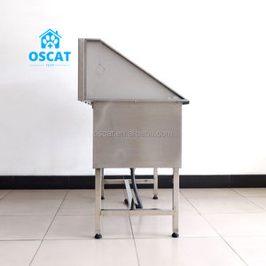 OSCAT özelleştirilmiş Pet bakım Salon köpek yıkama banyo makinesi doğrudan fabrika paslanmaz çelik köpek küvetler veteriner araçları - Product Image 4