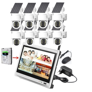 Dễ dàng cài đặt 8 kênh không dây Wifi năng lượng mặt trời ngoài trời di chuyển an ninh CCTV Hệ thống <span class=keywords><strong>camera</strong></span> với 1TB HDD và 12inch màn hình NVR - Product Image 1