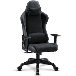 <span class=keywords><strong>Precio</strong></span> bajo Tela cómoda Oficina Silla <span class=keywords><strong>Gamer</strong></span> Computadora ajustable OEM Reclinable Barato al por mayor Silla de juego negra con brazos 2D - Product Image 1