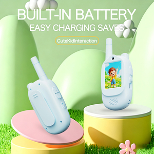공장 도매 비디오 무전기 2쌍 HD 화면 무전기 4가지 음성 효과 장거리 실내외 장난감 2쌍 - Product Image 3