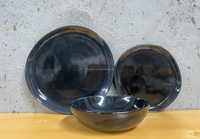 Vaisselle réactive Vaisselle Restaurant Hôtel 16pcs Vaisselle coréenne Glaçure réactive verte Ensemble de plats de cuisine