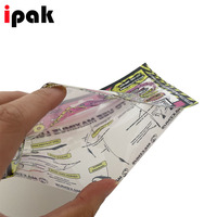 Emballage en plastique souple transparent avec fermeture éclair, résistant à l'humidité, personnalisé, pour appâts de pêche, leurres, gelée de lait