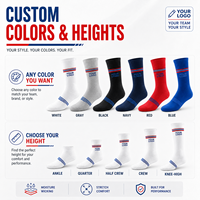 Chaussettes de sport de haute qualité pour la course à pied, chaussettes de sport athlétiques pour le basketball, chaussettes de sport en coton personnalisées pour hommes