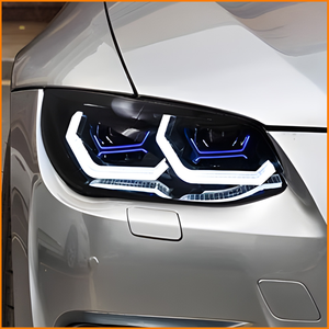 Faros Delanteros XCAT para <span class=keywords><strong>E92</strong></span> Coupé E93 Convertible 2007-2010, Estilo M3 Competition, Lente de Proyector Dual Bi-LED, Luces Diurnas LED Secuenciales, 12V - Product Image 3