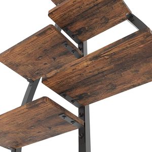 Estante de Almacenamiento de Hierro de 6 Niveles, Estilo Rústico, Ecológico, para Jardín, <span class=keywords><strong>Exterior</strong></span>, Soporte para <span class=keywords><strong>Macetas</strong></span> de Hierro Forjado, Colgante - Product Image 4