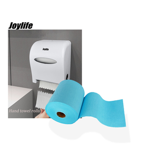 1/2 plis bleu recyclé pâte <span class=keywords><strong>de</strong></span> bois vierge essuie-mains <span class=keywords><strong>taille</strong></span> <span class=keywords><strong>de</strong></span> rouleau Jumbo pour le lavage des toilettes commerciales et industrielles utilisation à la main - Product Image 5