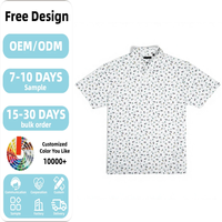 Logo personnalisé de haute qualité pour chemise de golf pour hommes, motif décontracté, impression surdimensionnée sur jersey respirant à manches courtes, 180g, vente chaude