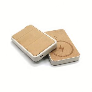 Nuevo Banco de Energía de Corcho Sostenible Personalizado 2026 con Compatibilidad MagSafe de 10000mAh para Viajes y Desplazamientos Ecológicos - Product Image 3