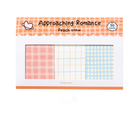 Bloc de Notas Adhesivas con Diseño Romántico, Hojas Sueltas, Regalo Escolar, Cuaderno de Mano, Papel Decorativo
