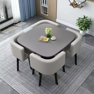 Runwood Modern Rectangle <strong>Wooden</strong> <strong>Table</strong> <strong>Top</strong> 4 Seater Dining <strong>Table</strong> Set <strong>for</strong> Home Furniture Kitchen Restaurant Cafe Luxury Dining - Product Image 5