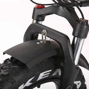 Electric Folding Bike 19 In Fat Tires Disc Brakes Rear Rack Lithium Battery Foldable Urban Commute - Product Image 5