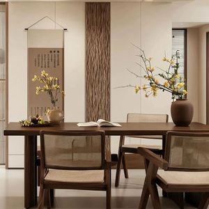 Table à thé de style chinois inspirée du zen personnalisable, armoire de rangement en bois pour salon, ensemble complet de meubles neuf - Product Image 4