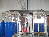 Machine de remplissage aseptique Big Bag in Drum 220L Concentré de pâte de tomate Jus de fruit Remplisseur de sac aseptique