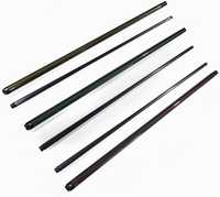Pointe de queue de billard en fibre de carbone personnalisée de haute qualité, fil de soie argenté 10.5/11/11.5/11.8/12/12.4/12.9MM 1/2 articulé 19OZ