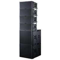 Boîte de haut-parleur audio professionnel 18 pouces Subwoofer 1300W Neo Driver Subwoofer étanche Utilisation avec haut-parleurs Line Array 2*10"