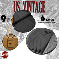 Beatello 9-Piece Professional Drum Bag Portability Protection and Efficient Storage Slub Cotton Fabric American Retro Style