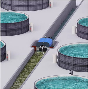 Unité d'eau compacte et durable à micro-filtre Équipement d'aquaculture à tambour rotatif efficace et peu encombrant en plastique - Product Image 5