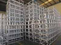 Estructura Metálica Cuadrada de Aluminio de 10 pies para Iluminación DJ, Exhibiciones, Conciertos y Eventos