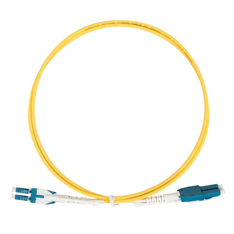 Aliexpress polish factory sale free sample LC-LC OM3 MM DX UNIBOOT 2.0/3.0 aqua optic fiber patch cord with Rod