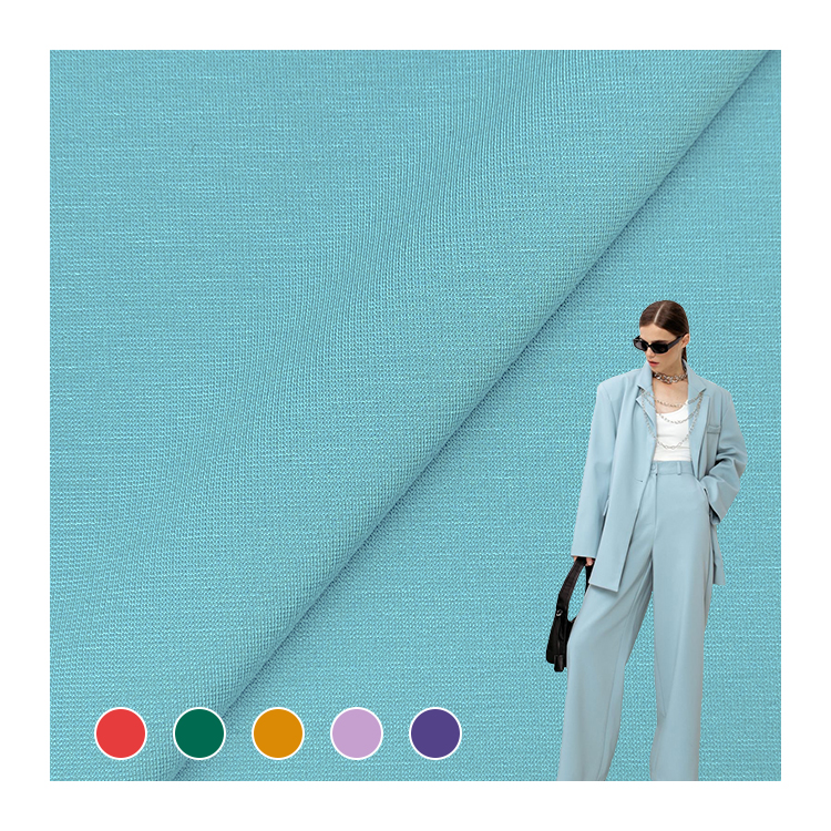 Hot Selling Knitted Rayon/Nylon Fabric Roma Material, Solid Rayon Nylon Spandex 50S Tencil Roma Fabric for Dress/