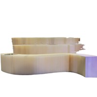 Table à gâteaux pliante en papier kraft, décoration de colonne romaine, décoration de mariage, support d'affichage de fond