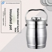 Boîte à lunch isotherme en acier inoxydable, grande capacité, portable, compartiments multiples, bento pour étudiants