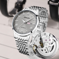 Reloj de Lujo para Hombre con Logotipo Personalizado ODM OEM, con Calendario, Resistente al Agua, Diseño Hueco, Fábrica de Joyería, Grabado de Logotipo