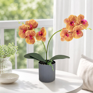 Orquídea Phalaenopsis Artificial de 36 cm con Maceta, Estilo Nórdico, Planta Decorativa para Mesa de Salón - Product Image 4