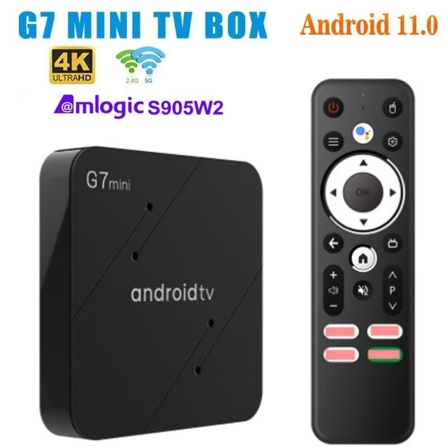 2026 New G7MINI Smart TV Box, S905W2 Chip, 4K Ultra HD, 5G Dual Band WiFi, Android 11.0 Home Network Entertainment Set Top Box