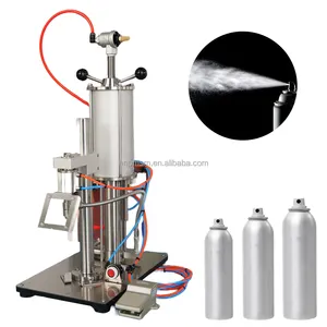 Factory Hot Sale Inhaler Filling Machine Low Price Aerosol Spray Paint Filler Machine Polyurethane Foam Filling Machine