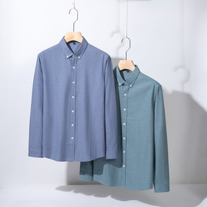 Camisa <span class=keywords><strong>de</strong></span> cuello vuelto <span class=keywords><strong>de</strong></span> algodón 100% transpirable antibolitas y color anticontracción personalizable para <span class=keywords><strong>la</strong></span> temporada <span class=keywords><strong>de</strong></span> primavera - Product Image 6