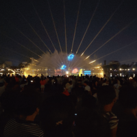 Écran d'eau dansante multicolore de haute qualité pour l'extérieur, spectacle de fontaines avec construction en acier inoxydable