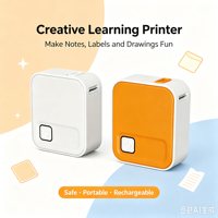 Imprimante d'étiquettes portable POFAM 5.3, imprimante thermique d'autocollants 203 dpi avec édition via application, largeur d'impression 12 mm, batterie 800 mAh, en stock
