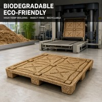 Palette en bois moulé monoface 1,5t à charge dynamique, vente en gros économique pour la logistique d'entrepôt et le transport de marchandises