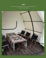 Tente Ovale HOUMU Quatre Saisons Résistante au Vent et aux Intempéries en Tissu Oxford 210D, Simple, pour Barbecue Extérieur et Usage Commercial