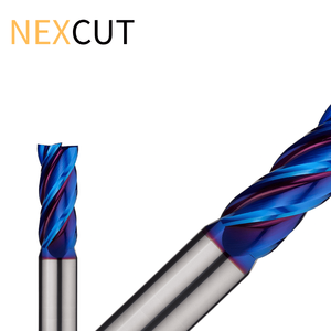 NEX HX35 Carbure de Tungstène Revêtement NACOBLUE Haute Précision 4 Flûtes Fraise CNC OEM - Product Image 4
