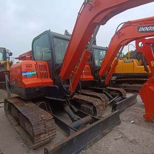 Doosan DH60 Excavadora pequeña sobre orugas de 6 toneladas Maquinaria de construcción usada Motor Isuzu Excelente Estado - Product Image 1