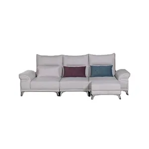 Sofá-cama estofado barato para sala de estar moderno personalizado sofá-cama de hotel em tecido