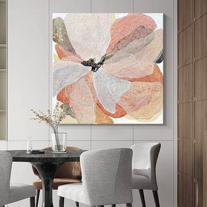 Hand Painted Oil Painting Abstract Flower <b>Art</b> 3D Effect Wall Hanging For Living Room Bedroom Decor - Product Image 5